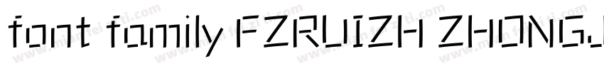 font family FZRUIZH ZHONGJW  GB1 0字体转换